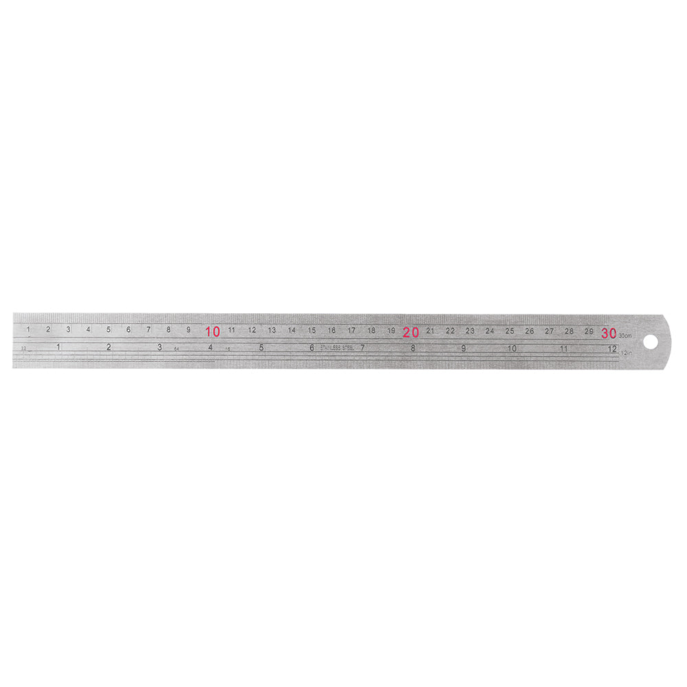 Steel Ruler - Silver - 30cm