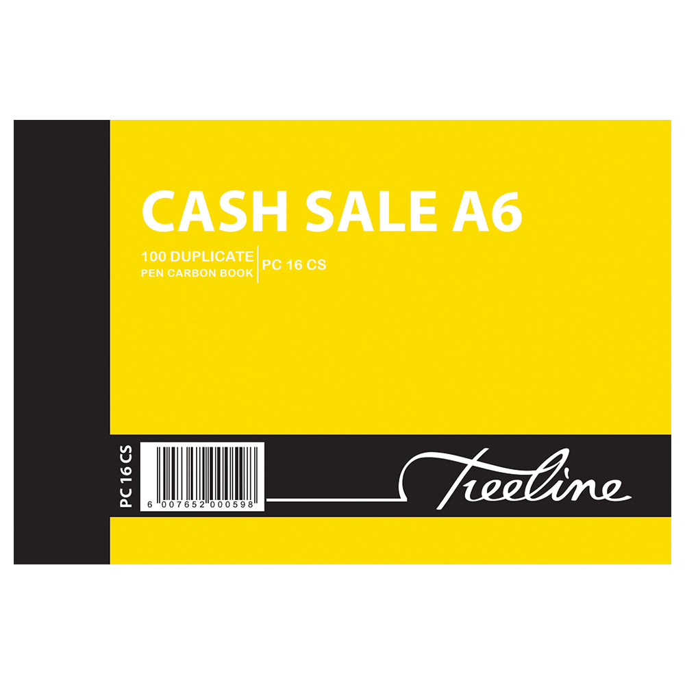A6 Pen Carbon Book Duplicate 100's Cash Sale Landscape