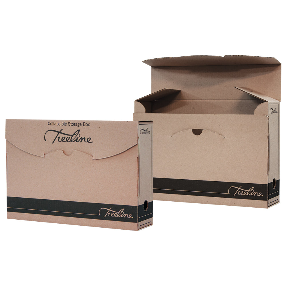 Collapsible Filing Box 260x105x380mm Manilla Board