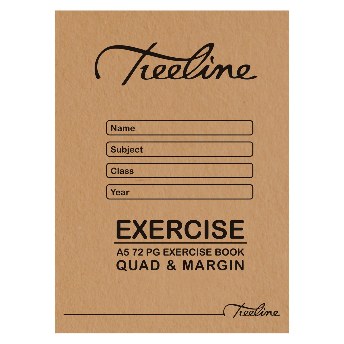 Exercise Book A5 72pg Quad & Margin