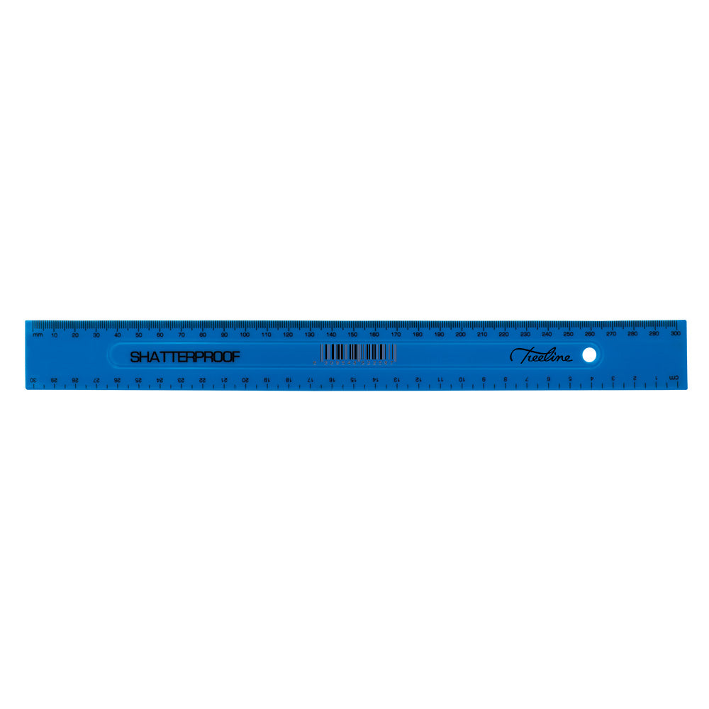 Ruler - Shatterproof - 30cm - Blue