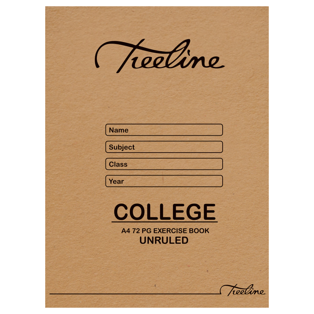 College Exercise Book 72p A4 Unruled
