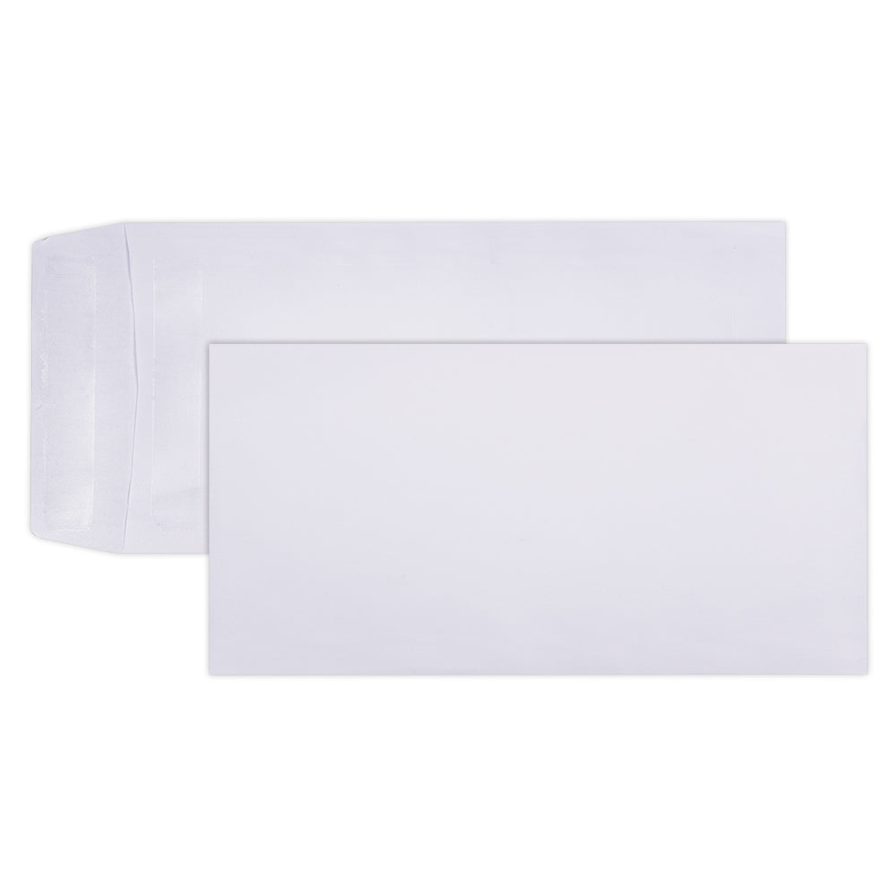 DLP Envelopes Self Seal 220x110mm 80gsm - White 500's