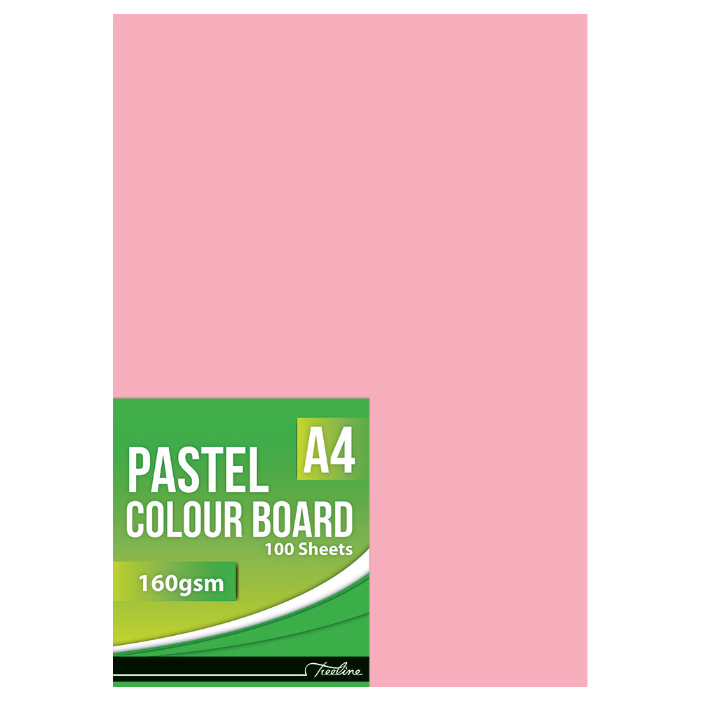 Pastel Board A4 - 160gsm 100's - Pink