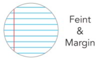 Spiral Notebook A4 - 100 page Feint & Margin