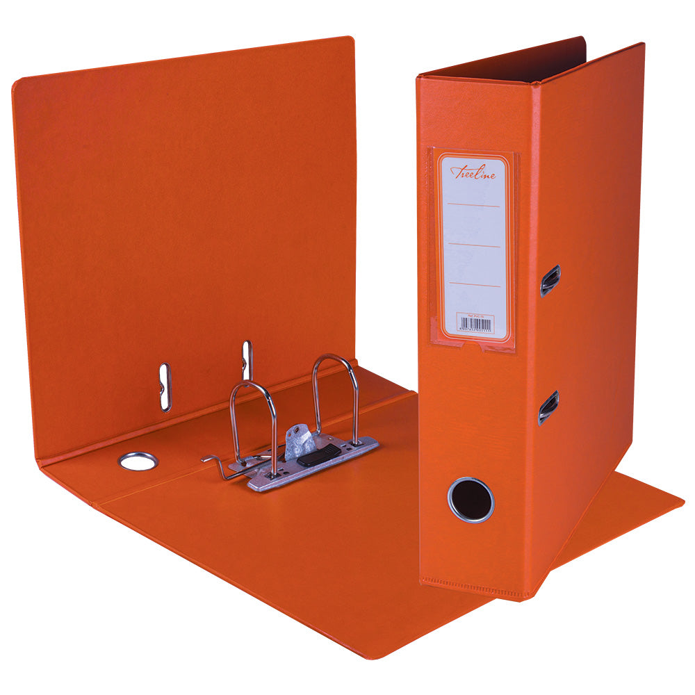 A4 PVC Lever Arch File Reinforced Base with Rado Mechanism - 70mm - Orange