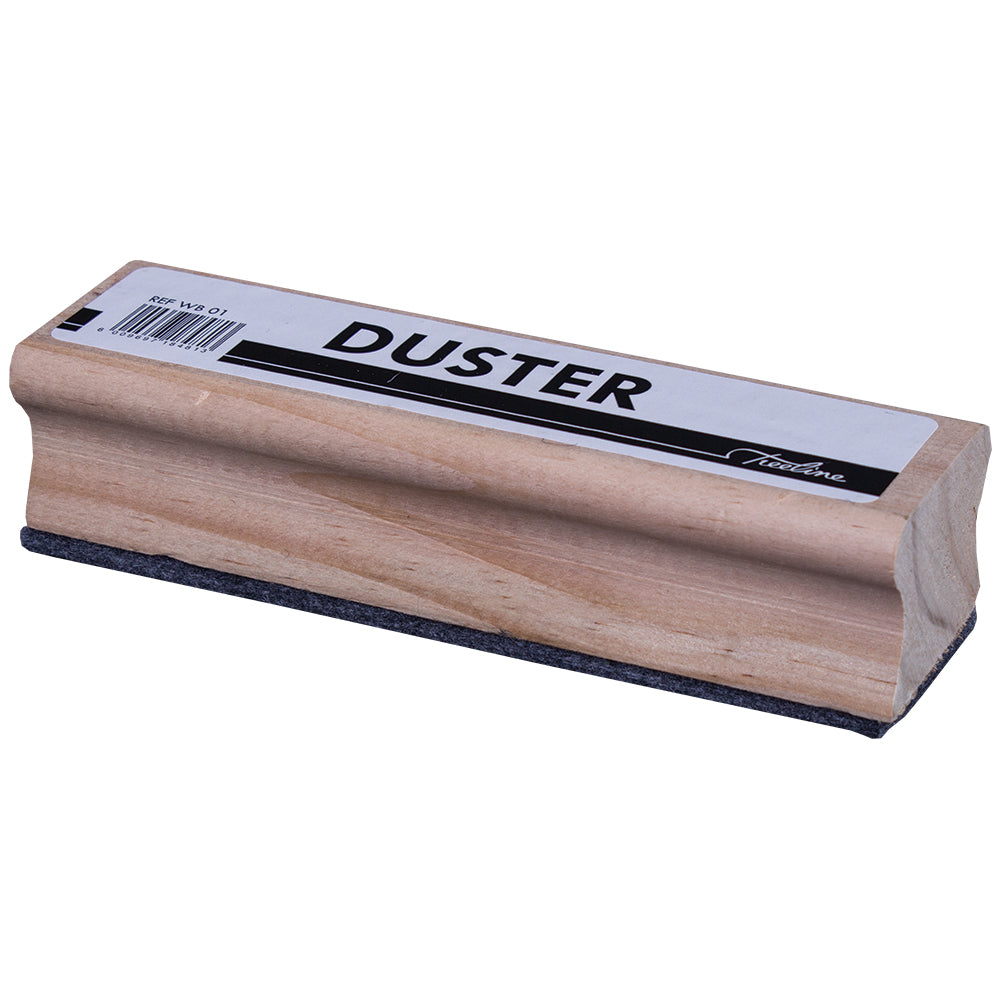 Chalkboard / Whiteboard Duster - Wooden with Grey Felt - 150x40mm