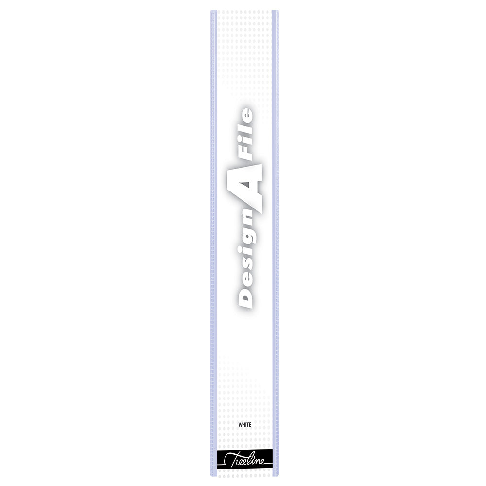 A4 4D Ring Design-A-File PVC with Overlay & Inside Pocket - 25mm - White