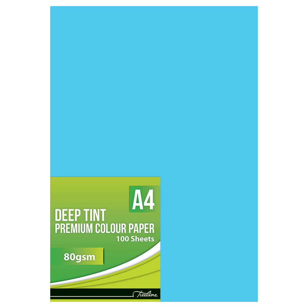 Deep Tint A4 Paper - 80gsm - 100's - Turquoise