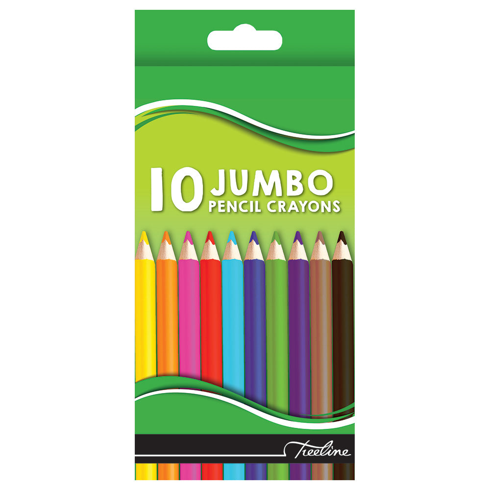 Jumbo Colouring Pencils 10's Treeline