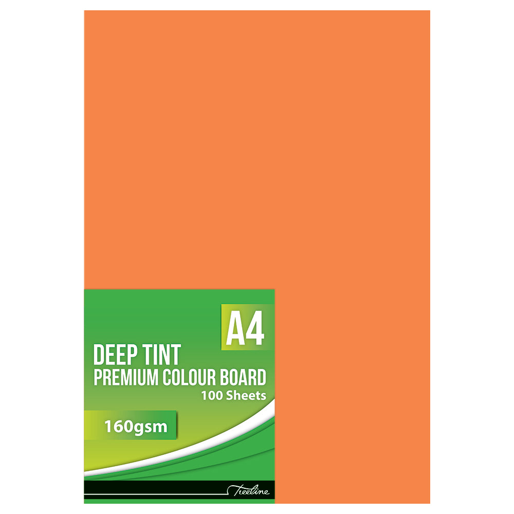 Deep Tint Board A4 - 160gsm 100's - Saffron