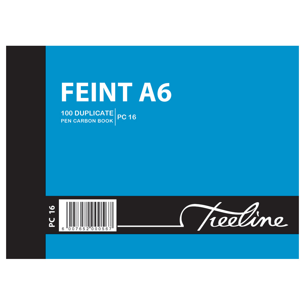 Feint Pen Carbon Book Duplicate 100's A6