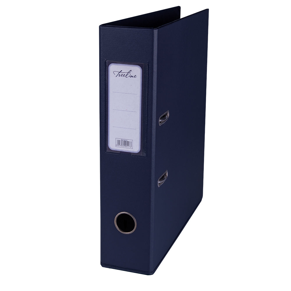 A4 PVC Lever Arch File Reinforced Base with Rado Mechanism - 70mm - Navy Blue