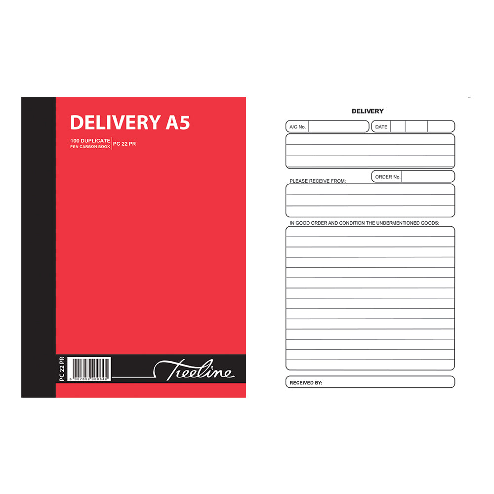 A5 Pen Carbon Book Duplicate 100's - Delivery