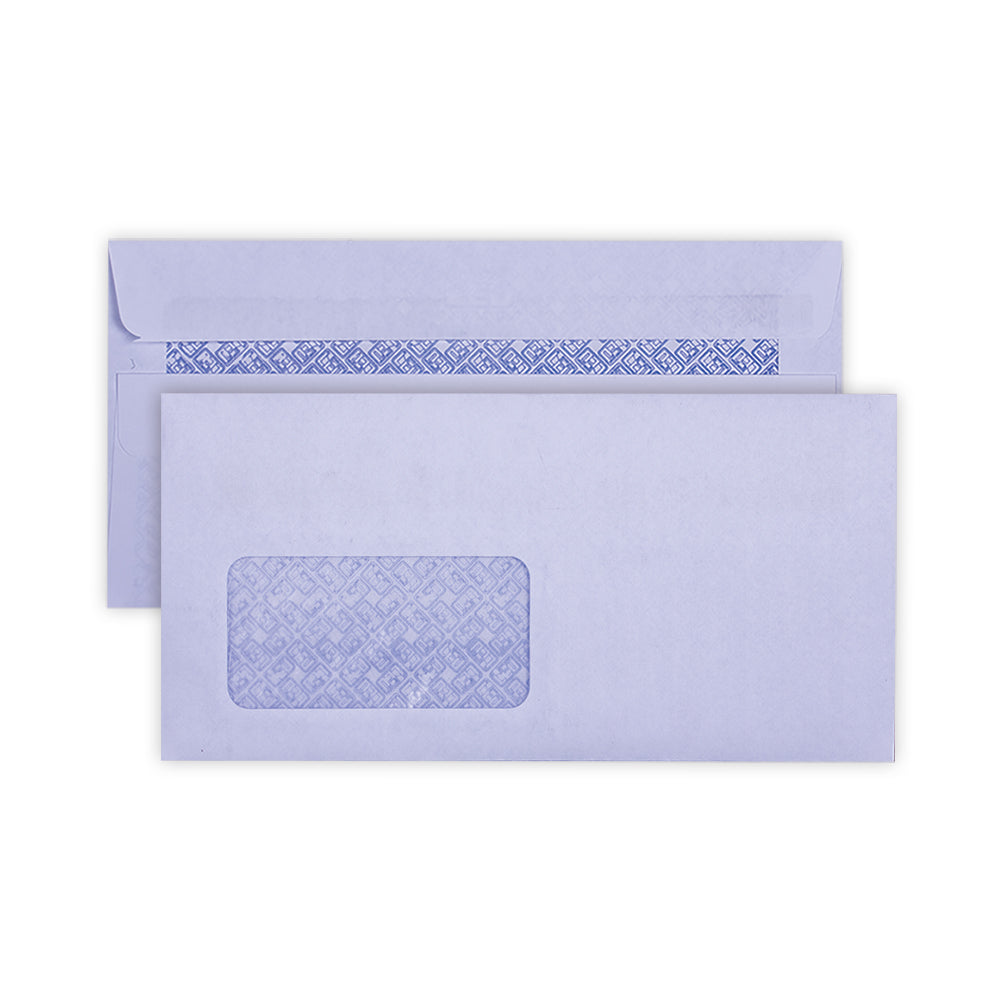 DLB Envelopes Self Seal 110x220mm 80gsm with Window - White 500's