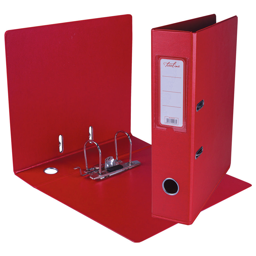 A4 PVC Lever Arch File Reinforced Base with Rado Mechanism - 70mm - Red