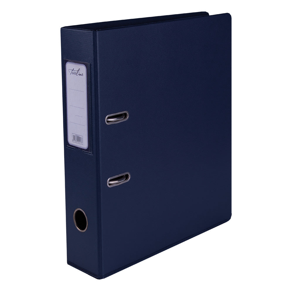 A4 PVC Lever Arch File Reinforced Base with Rado Mechanism - 70mm - Navy Blue