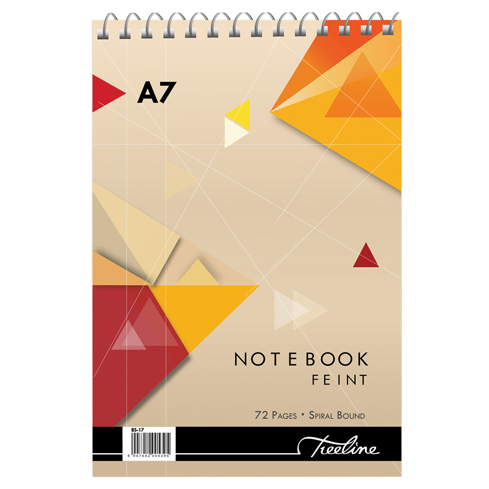 Spiral Notebook A7 - 72 page Feint