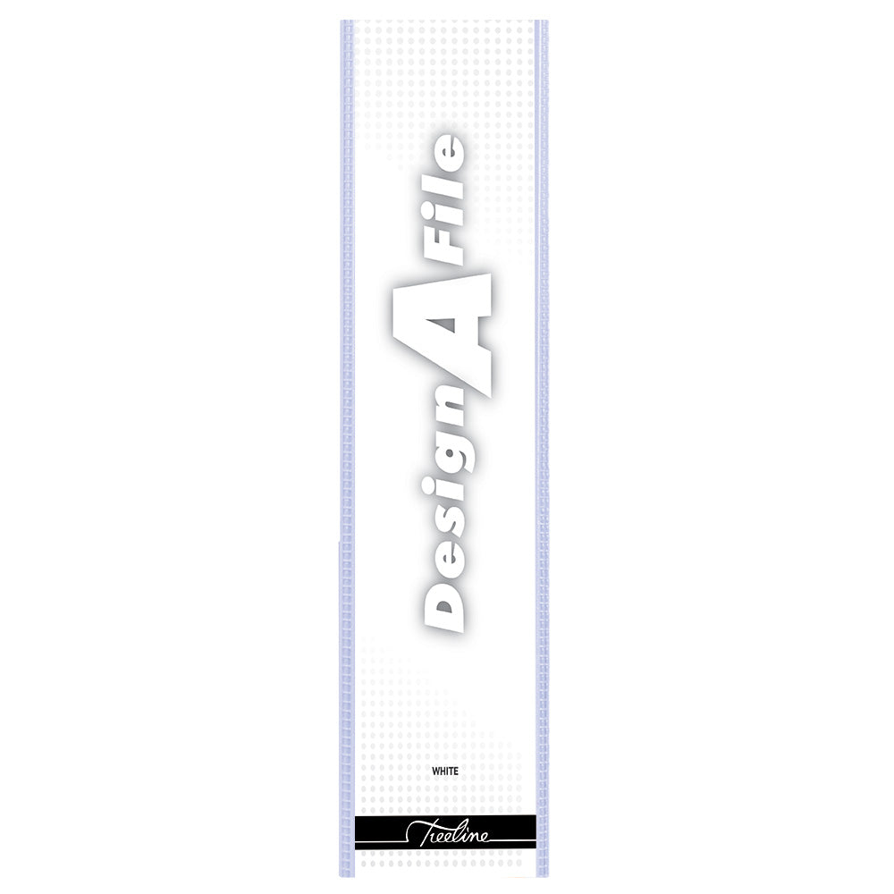 A4 Lever Arch Design-A-File PVC with Overlay & Inside Pocket - 70mm - White