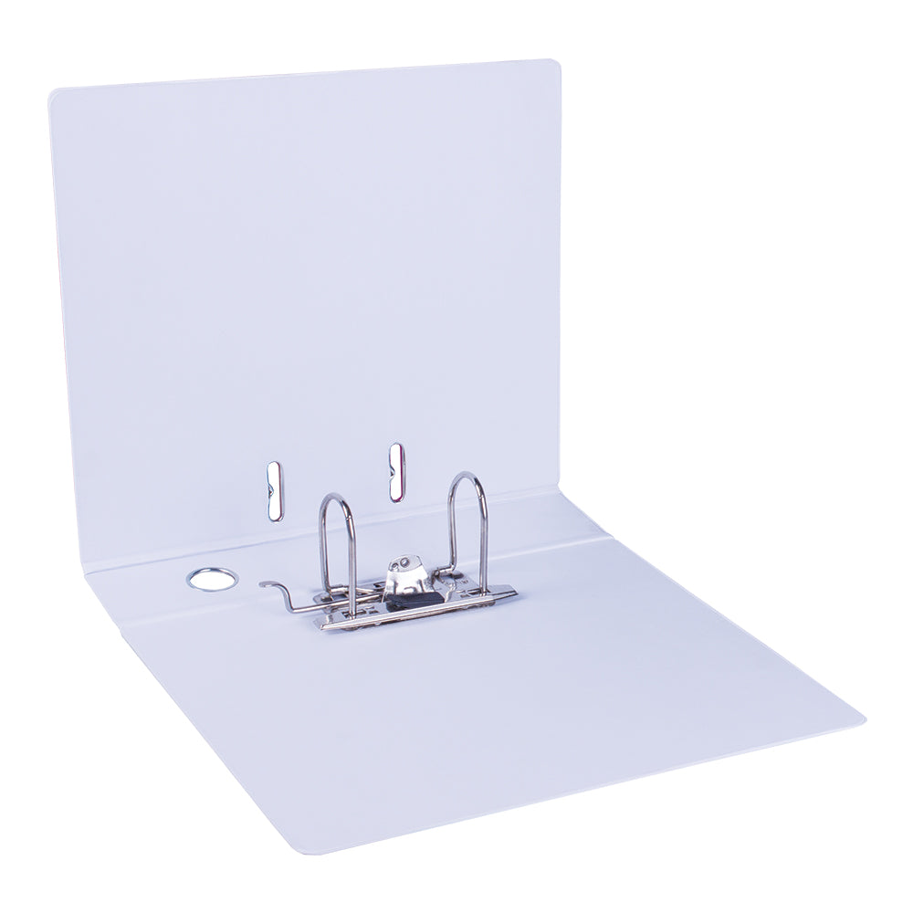 A4 PVC Lever Arch File Reinforced Base with Rado Mechanism - 70mm - White