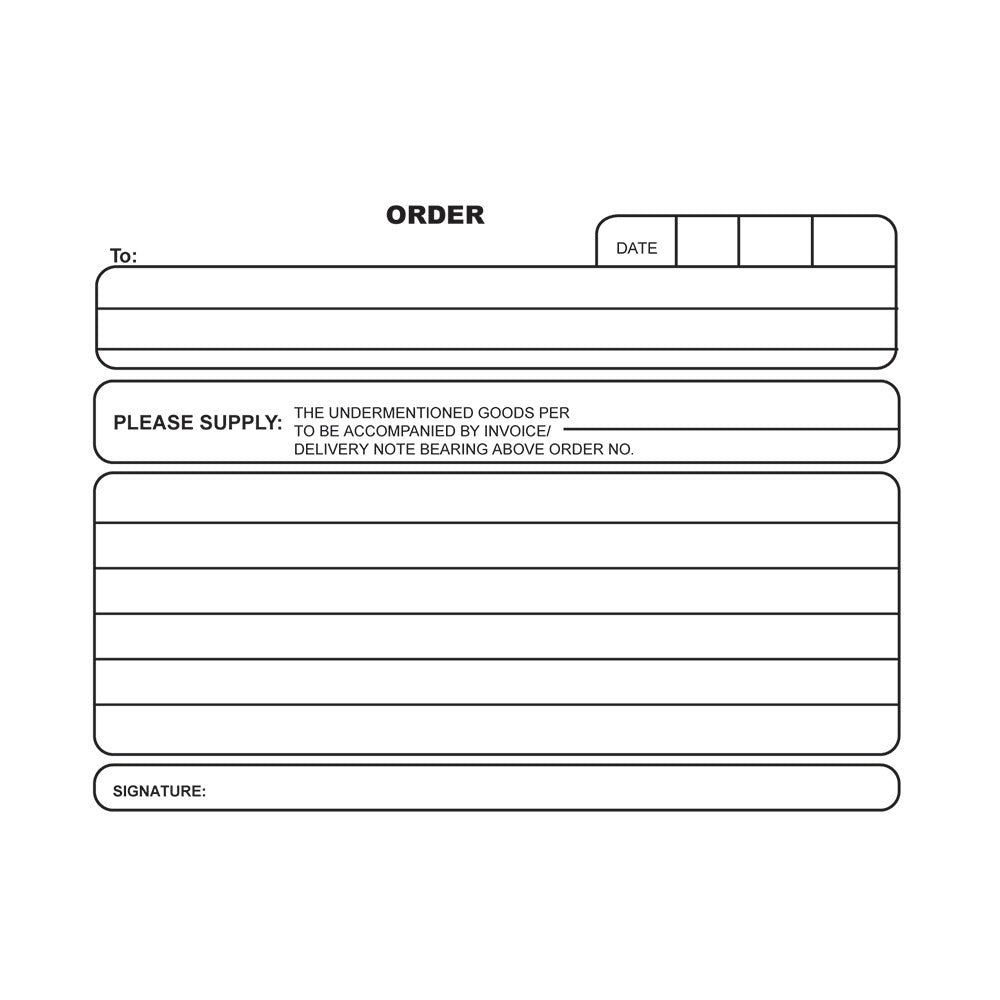 A6 Pen Carbon Book Duplicate 100's - Order Landscape