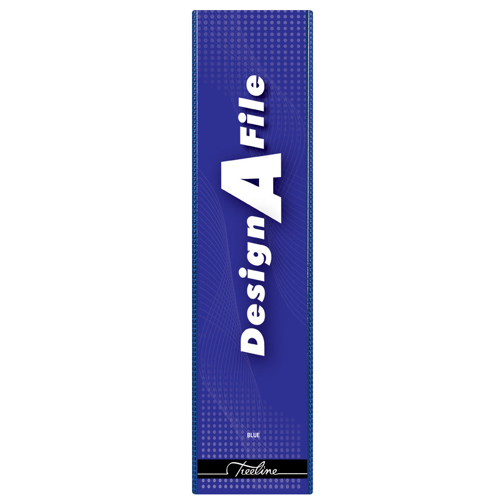 A4 Lever Arch Design-A-File PVC with Overlay & Inside Pocket - 70mm - Blue