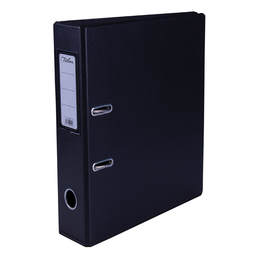 A4 PVC Lever Arch File Reinforced Base with Rado Mechanism - 70mm - Black