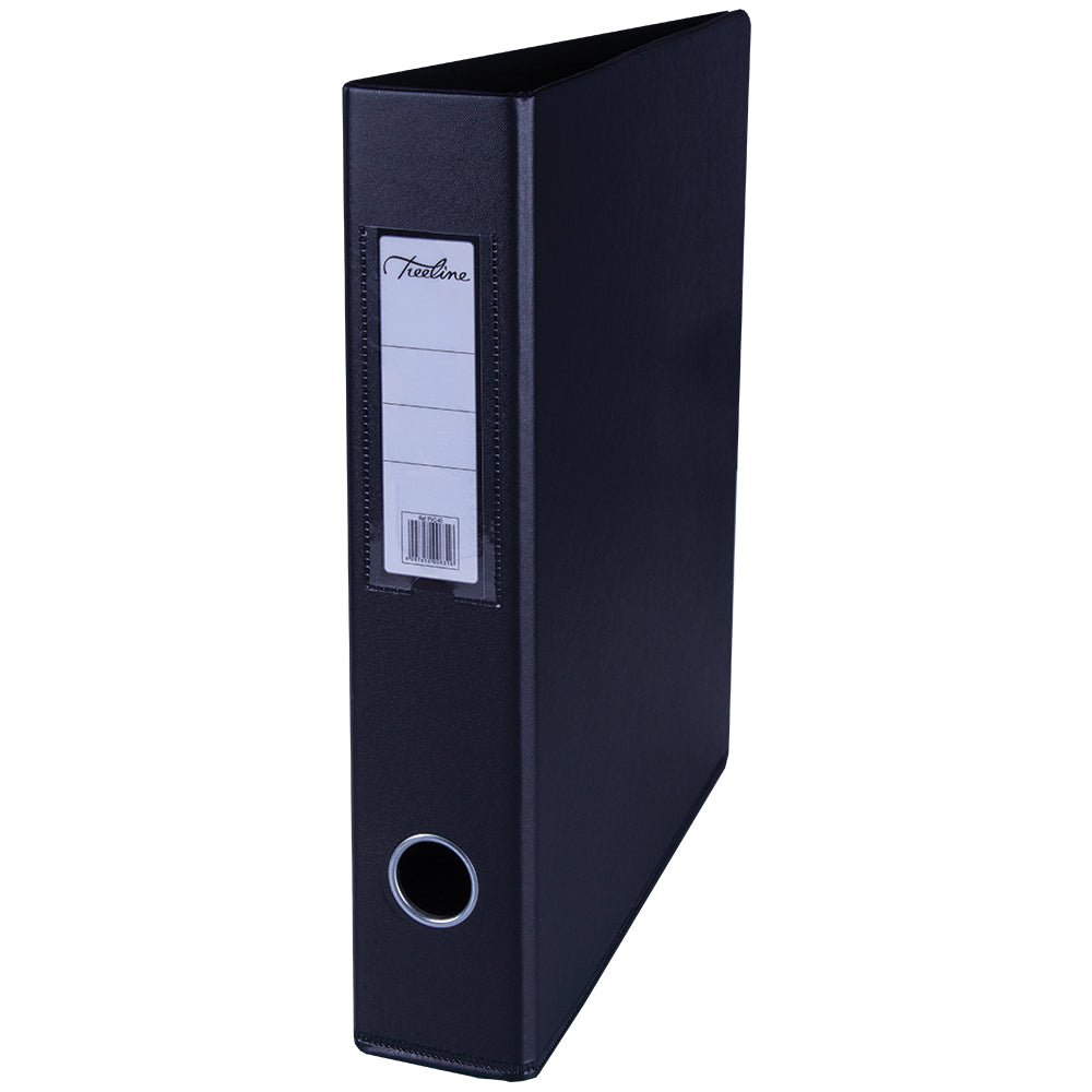 A4 PVC Mini Lever Arch File Reinforced Base - 40mm - Black