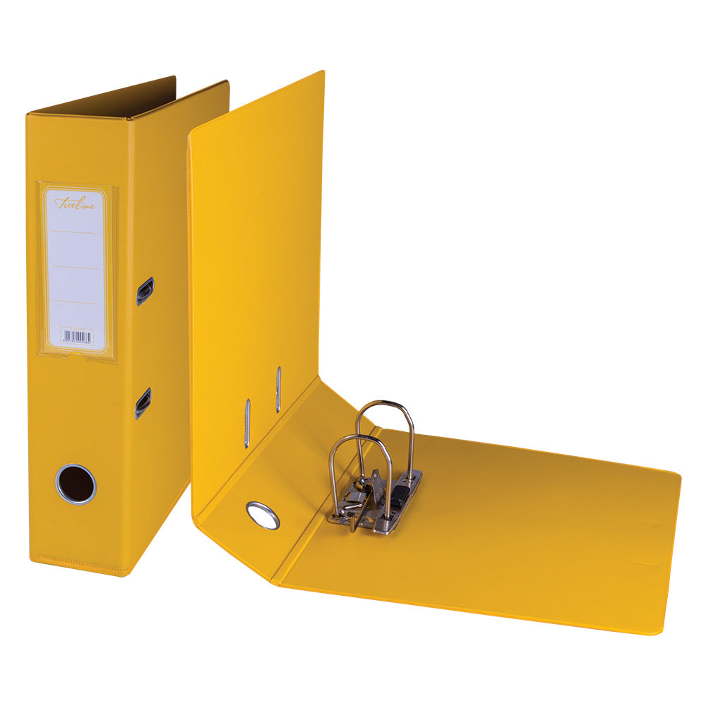 A4 PVC Lever Arch File Reinforced Base with Rado Mechanism - 70mm - Yellow