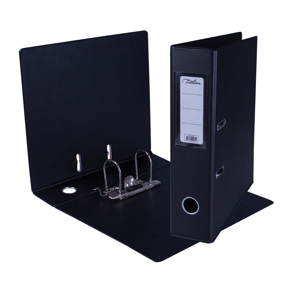 A4 PVC Lever Arch File Reinforced Base with Rado Mechanism - 70mm - Black
