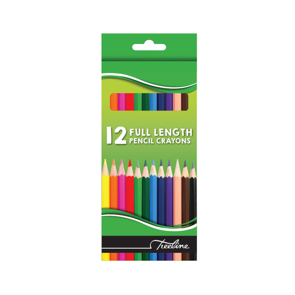 Pencil Crayons - Wood Free - Full Length 12's