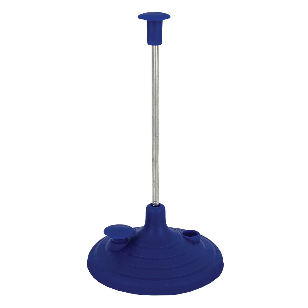 Spike File with Safety Cap & Plastic Base - Blue