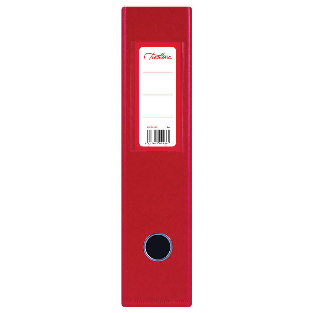 A4 PVC Lever Arch File Reinforced Base with Rado Mechanism - 70mm - Red