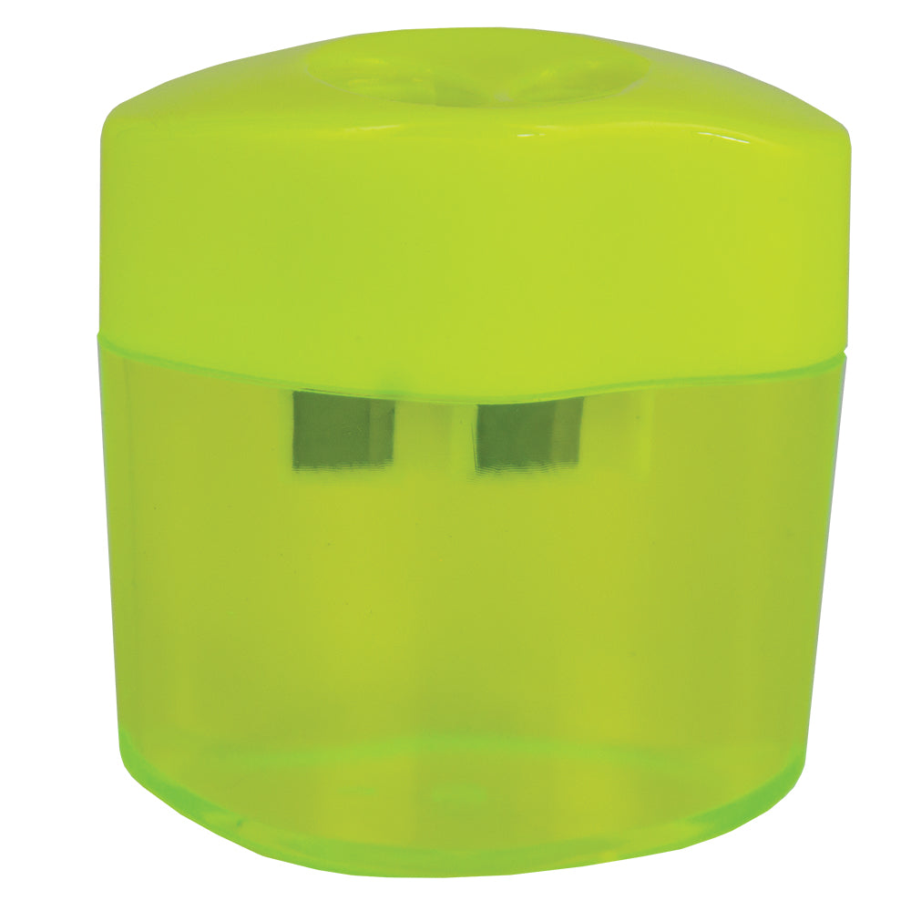 Barrel Sharpener - Two Hole - Yellow
