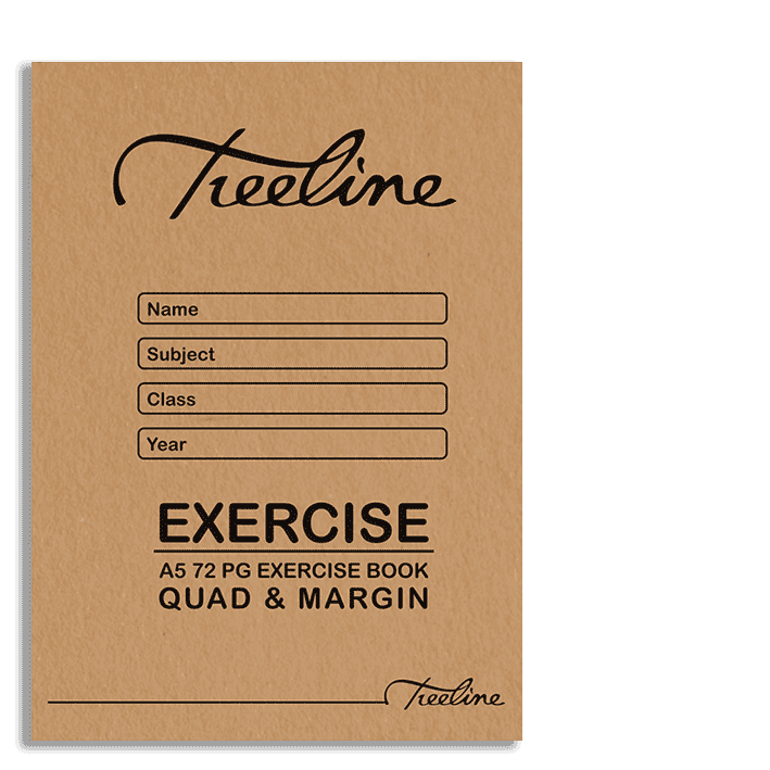 Exercise Book A5 72pg Quad & Margin