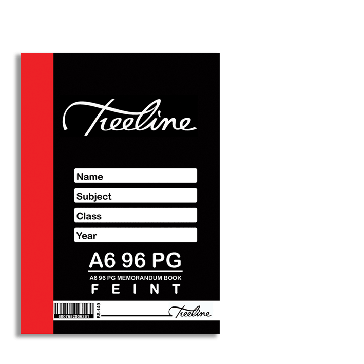 Memorandum Book A6 96pg Feint
