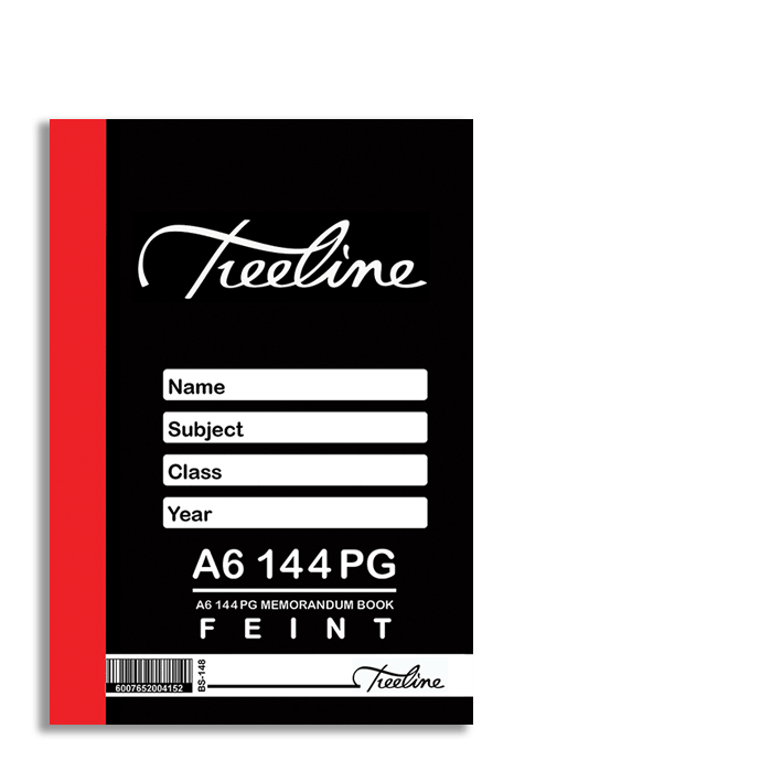 Memorandum Book A6 144pg Feint