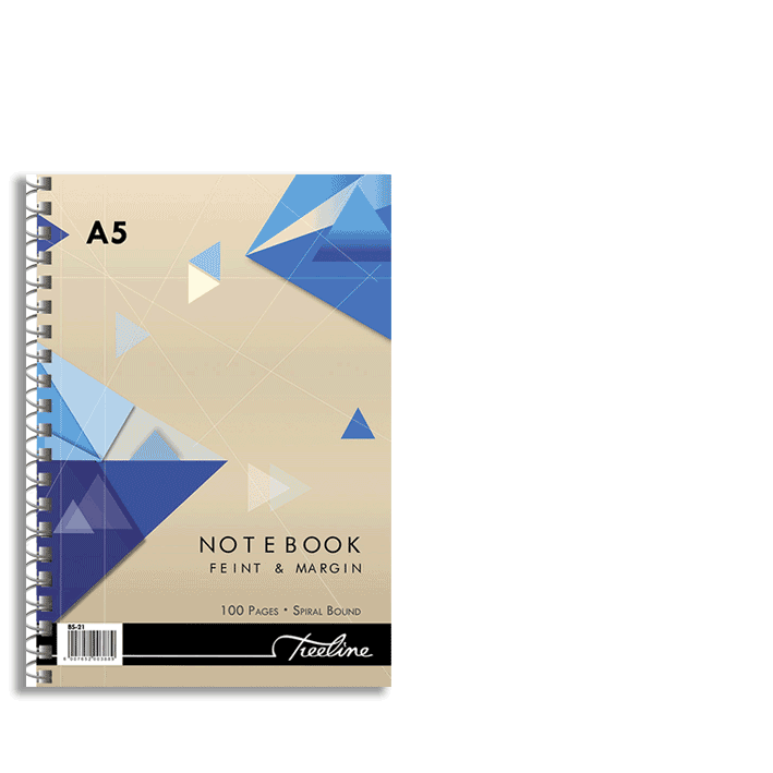 Spiral Notebook A6 - 100 page Feint