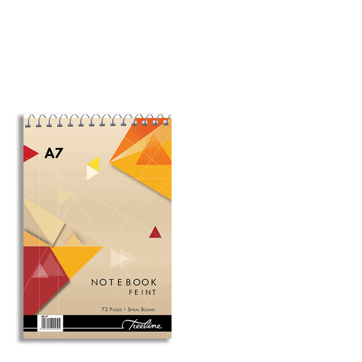 Spiral Notebook A7 - 72 page Feint