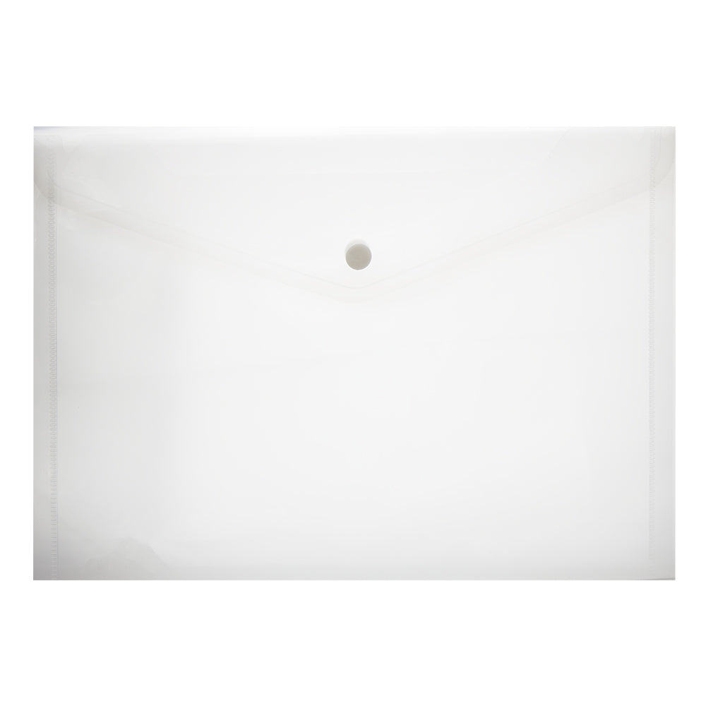 Carry Folder A4 PVC with Stud - Clear