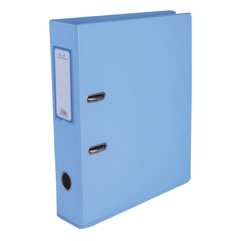 A4 PVC Lever Arch File Reinforced Base with Rado Mechanism - 70mm - Sky Blue
