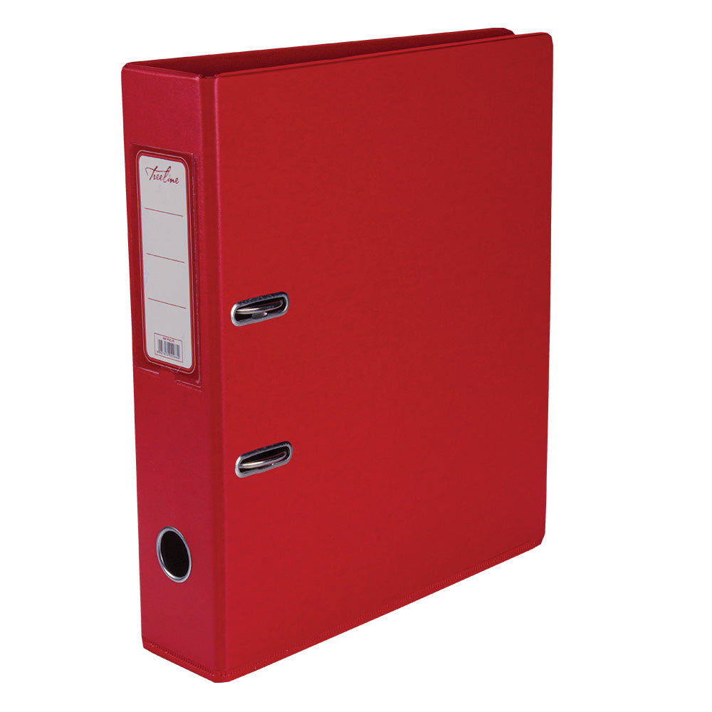 A4 PVC Lever Arch File Reinforced Base with Rado Mechanism - 70mm - Red