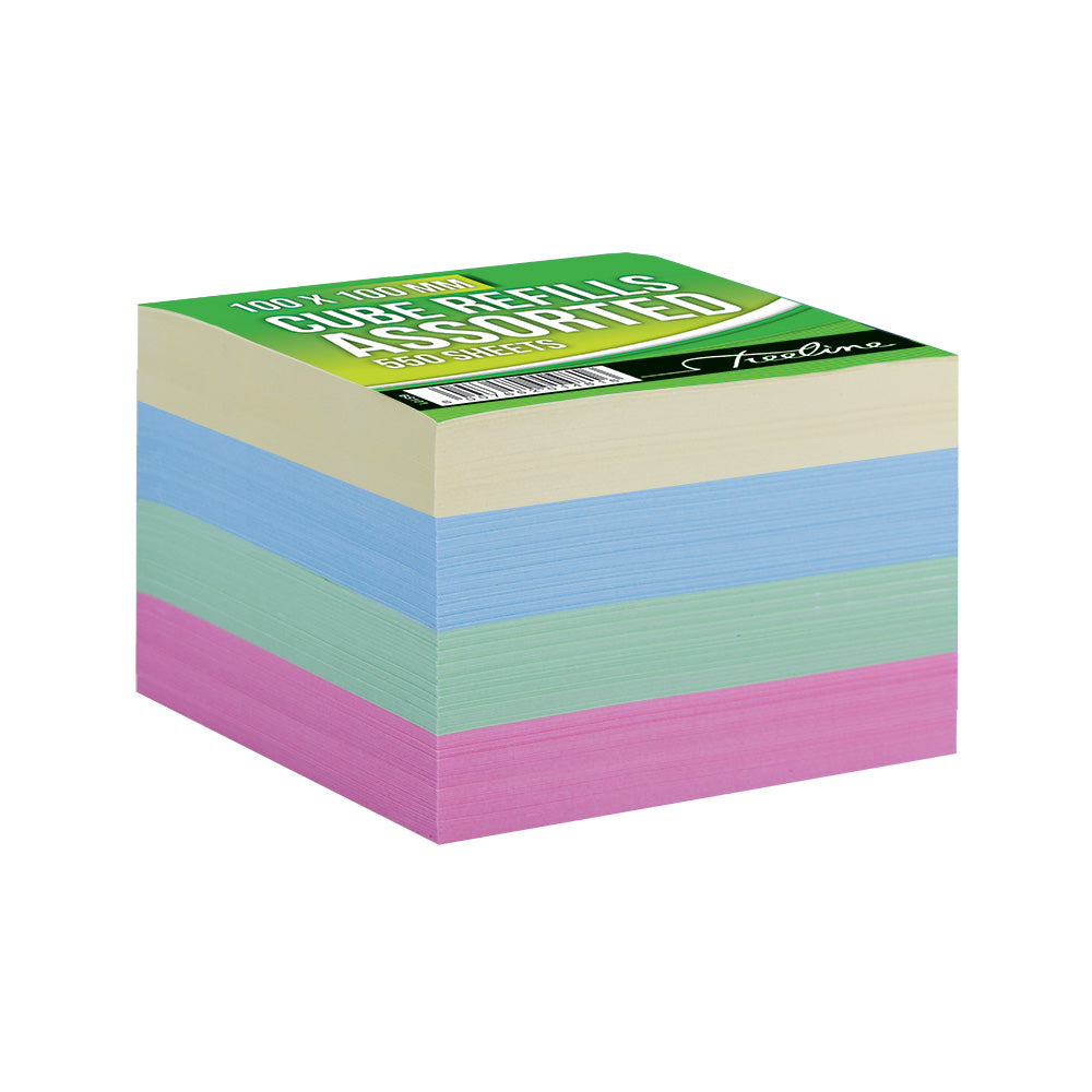 Cube Refill Shrink-Wrapped- 95x95mm - Assorted Colours
