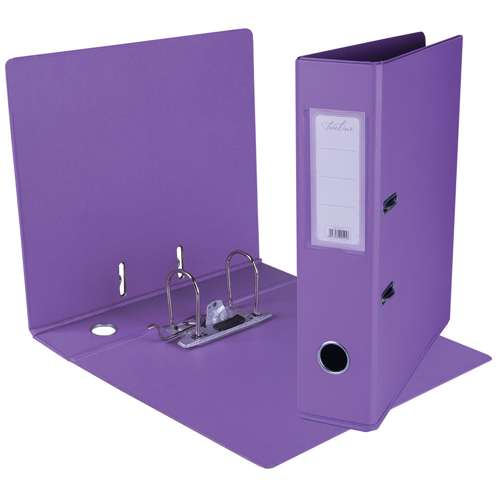 A4 PVC Lever Arch File Reinforced Base with Rado Mechanism - 70mm - Purple
