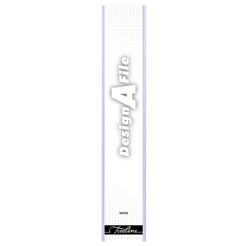 A4 Mini Lever Arch Design-A-File PVC with Overlay & Inside Pocket - 40mm - White
