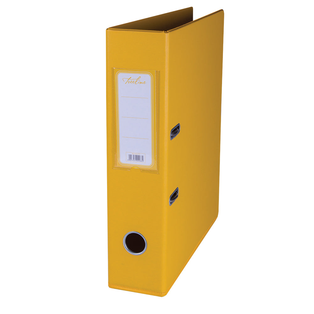 A4 PVC Lever Arch File Reinforced Base with Rado Mechanism - 70mm - Yellow