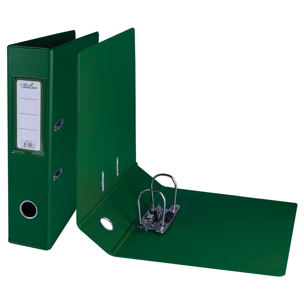 A4 PVC Lever Arch File Reinforced Base with Rado Mechanism - 70mm - Green