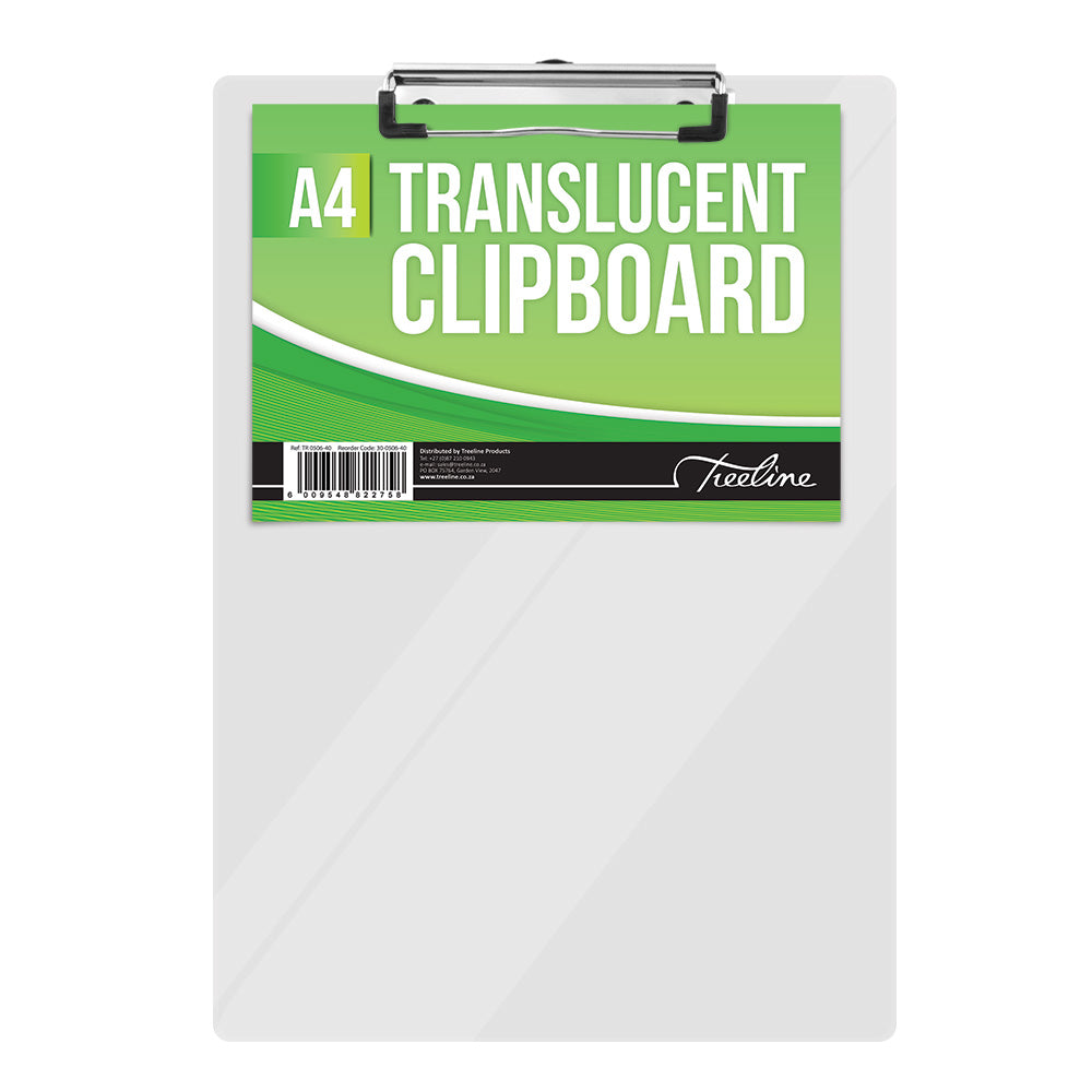 Clipboard A4 Translucent - Clear