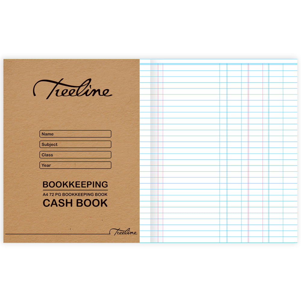 Bookkeeping Book A4 72pg Soft Cover - Treble Cash