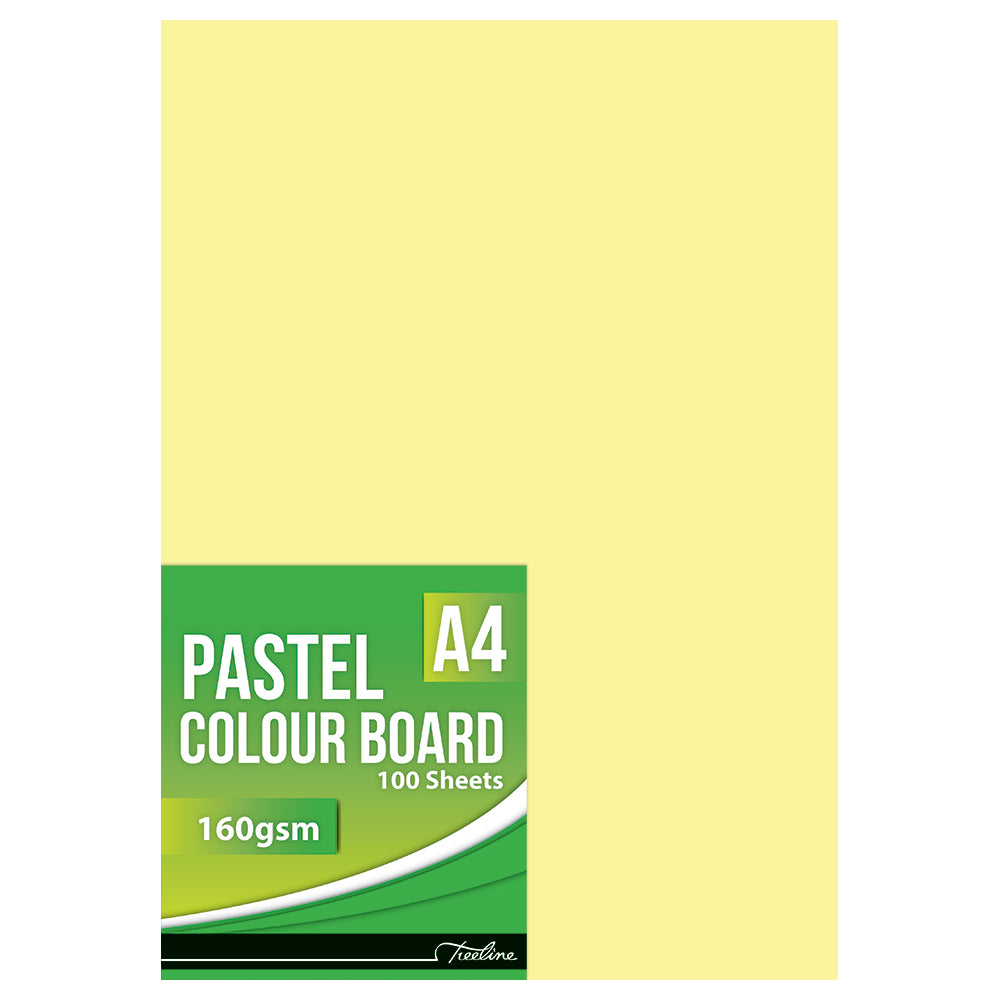 Pastel Board A4 - 160gsm 100's - Yellow